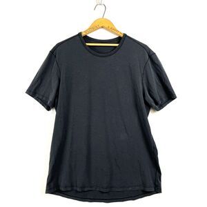 LULULEMON Mens 5 Year Basic Pima Cotton Short Sleeve Tee L Charcoal Black Crew